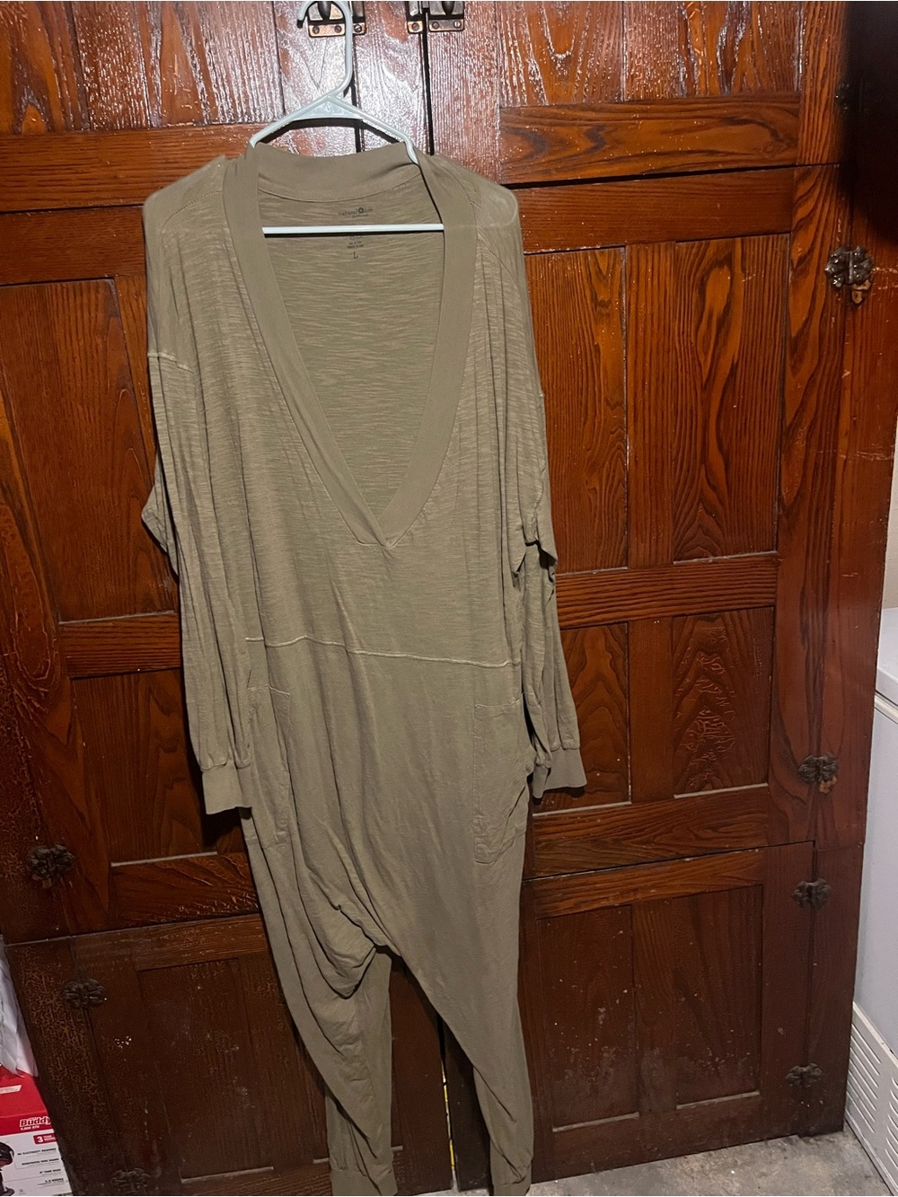 NATURAL LIFE olive romper/jumpsuit! Super comfy!!